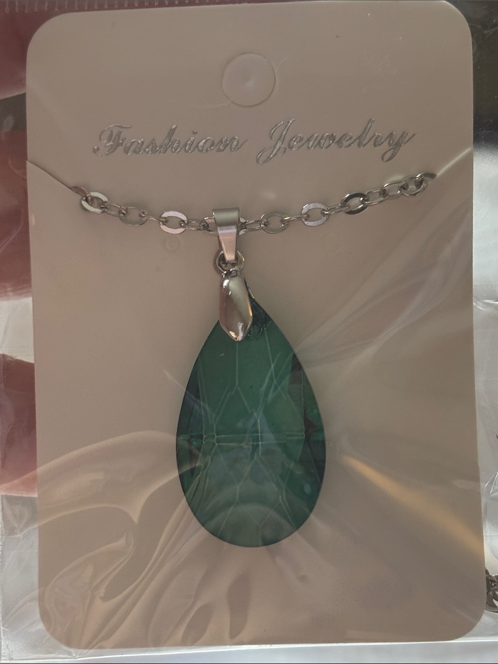 Teardrop Cubic Zirconia Necklace NEW (1) - Picture 10 of 13